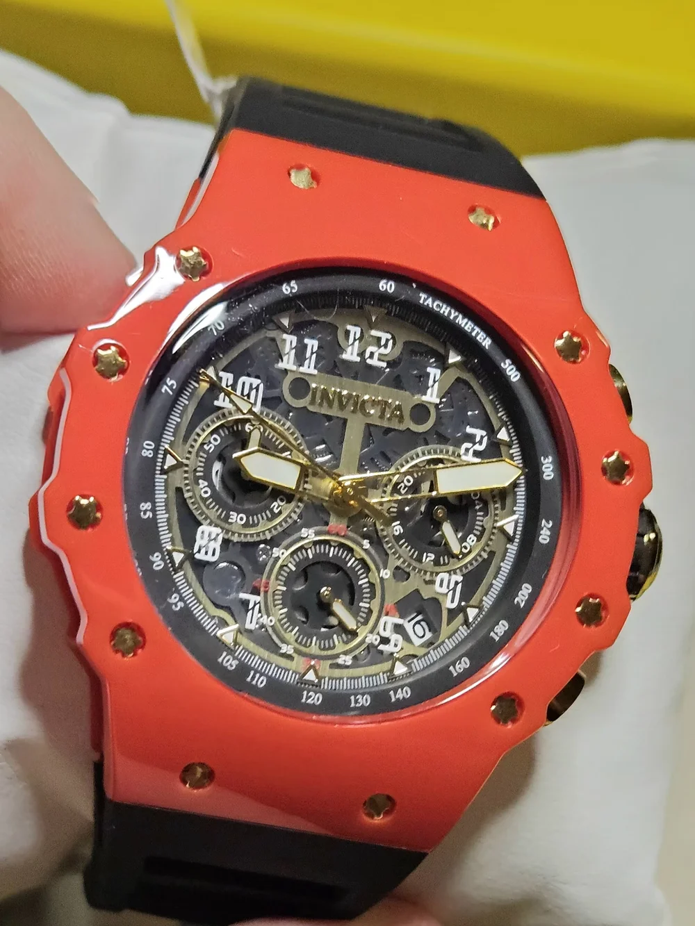 NWT Invicta Racing Vaulthan Red Chronograph Men’s Watch 69685 - NEW IN BOX